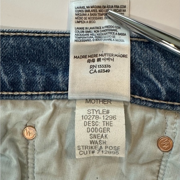 MOTHER SUPERIOR The Dodger Sneak Jeans in Strike A Pose | Size 34 | NWT - Picture 6 of 13
